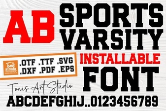 Varsity Fonts for Sports Branding & Design