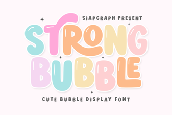 Bold Bubble Font Design Ideas for Your Projects