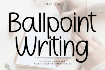 Design Your Next Project with Ballpoint Font Style