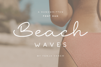 Beach Waves Duo Font for Design & Web Projects
