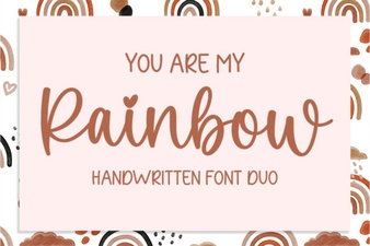 My Rainbow Font for Creative Design Projects